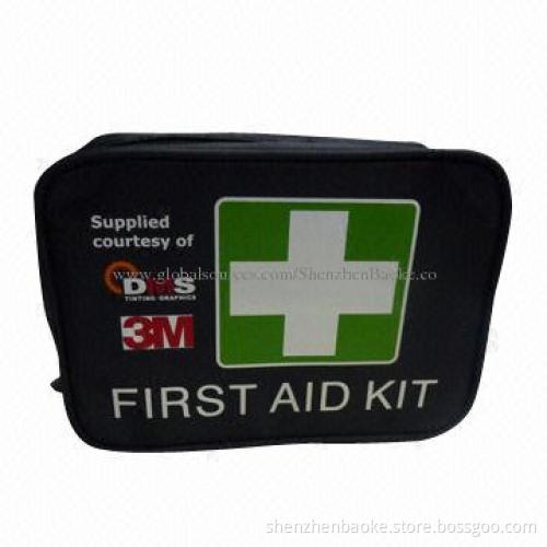 Customized black travel emergency survival kit with belt